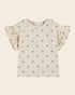Emile et Ida Cherry Print Terry T-Shirt – Organic Cotton Girls Top Emile et ida