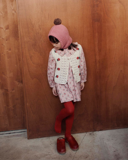 Emile et Ida Ecru Crochet Sleeveless Cardigan Emile et ida