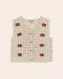 Emile et Ida Ecru Crochet Sleeveless Cardigan Emile et ida