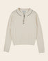 Emile et Ida Ecru Pointelle Long-Sleeve Polo