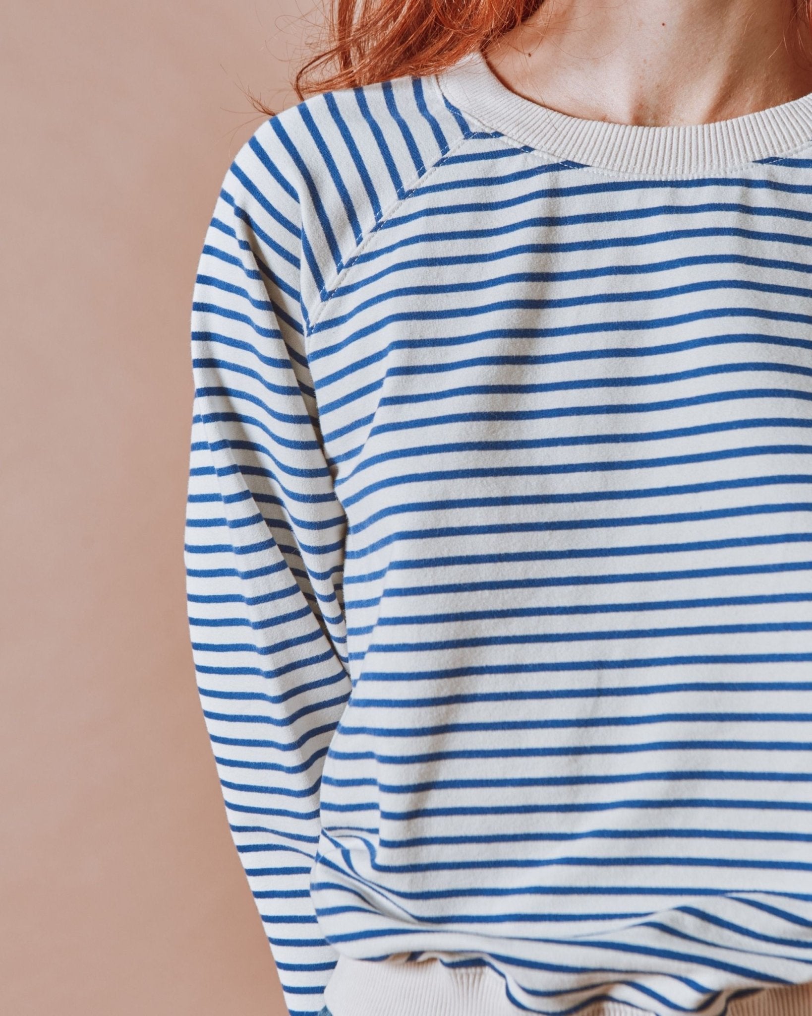 Emile et Ida Navy Striped Sweatshirt – Oversized Fit Inarbel Sa