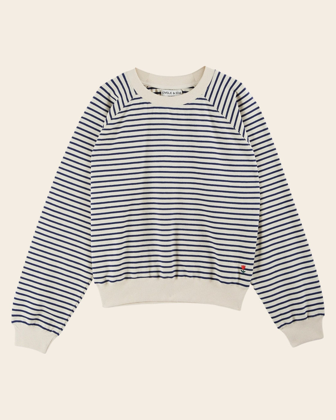 Emile et Ida Navy Striped Sweatshirt – Oversized Fit Inarbel Sa