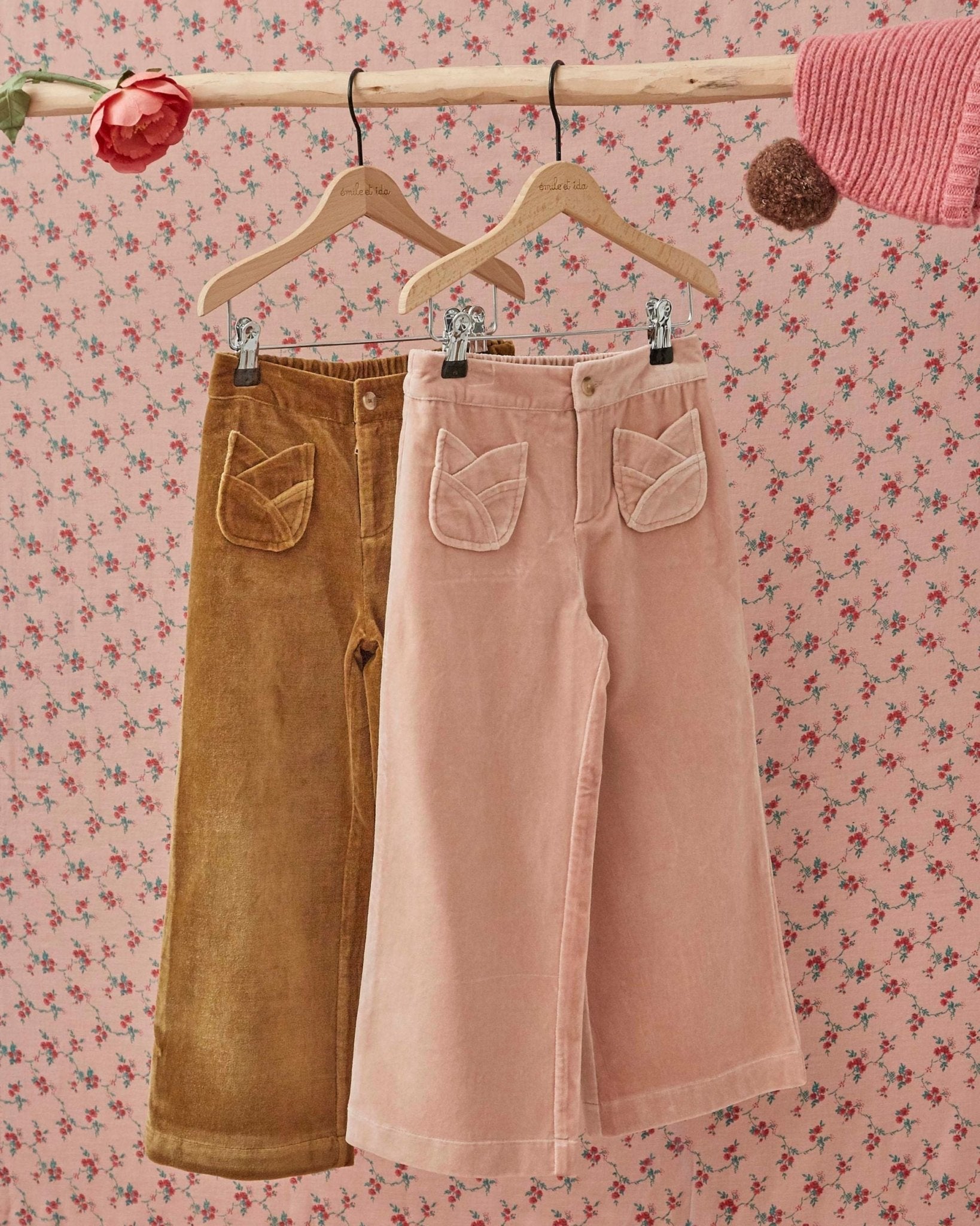 Emile et Ida Peony Tulip Pocket Pants Emile et ida