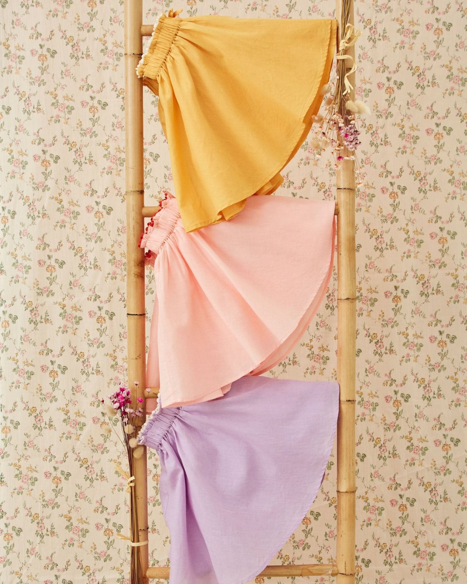 Emile et Ida Pink Cotton Voile Girls Skirt – Blossom Emile et ida