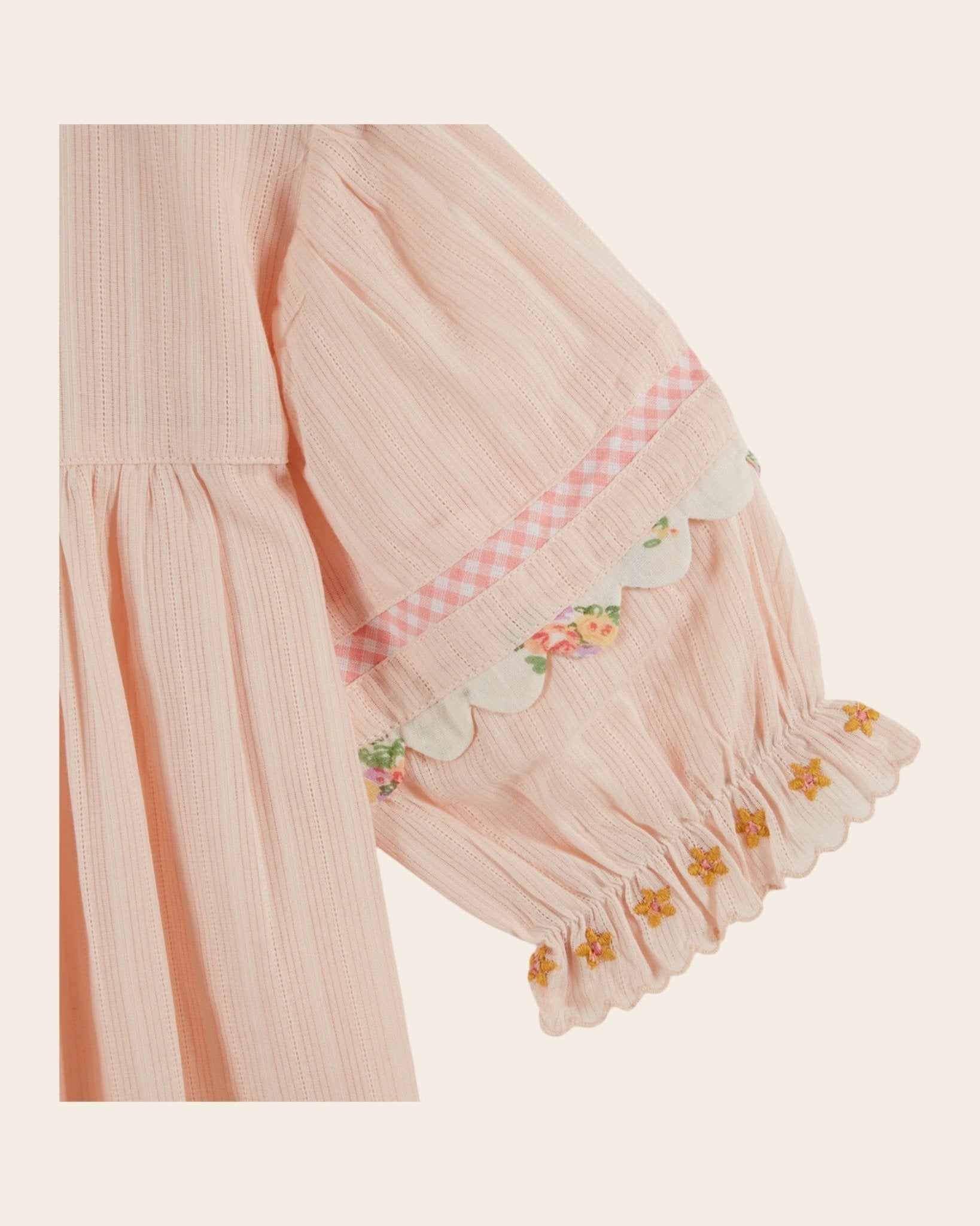 Emile et Ida Pink Embroidered Floral Blouse – Girls Cotton Top Emile et ida