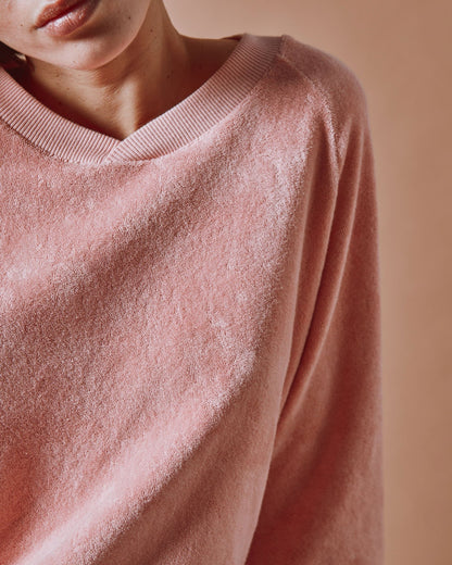 Emile et Ida Pink Terry Sweatshirt – Oversized Fit Inarbel Sa