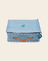 Emile et Ida quilted faded blue medium suitcase