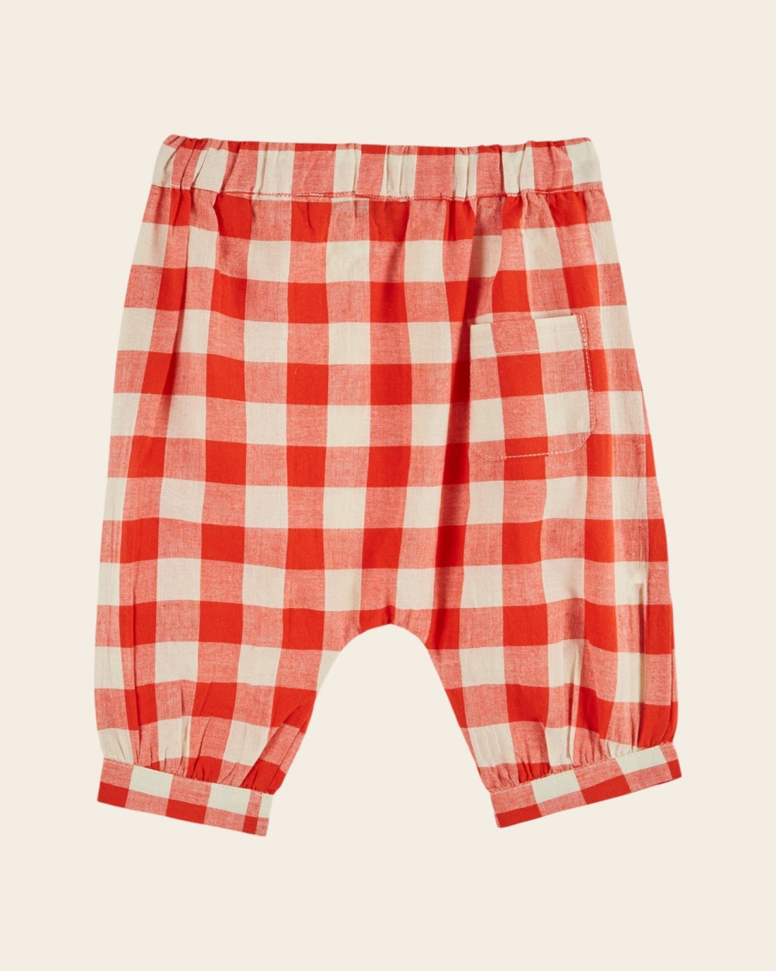 Emile et Ida Red Gingham Baby Harem Pants Emile et ida
