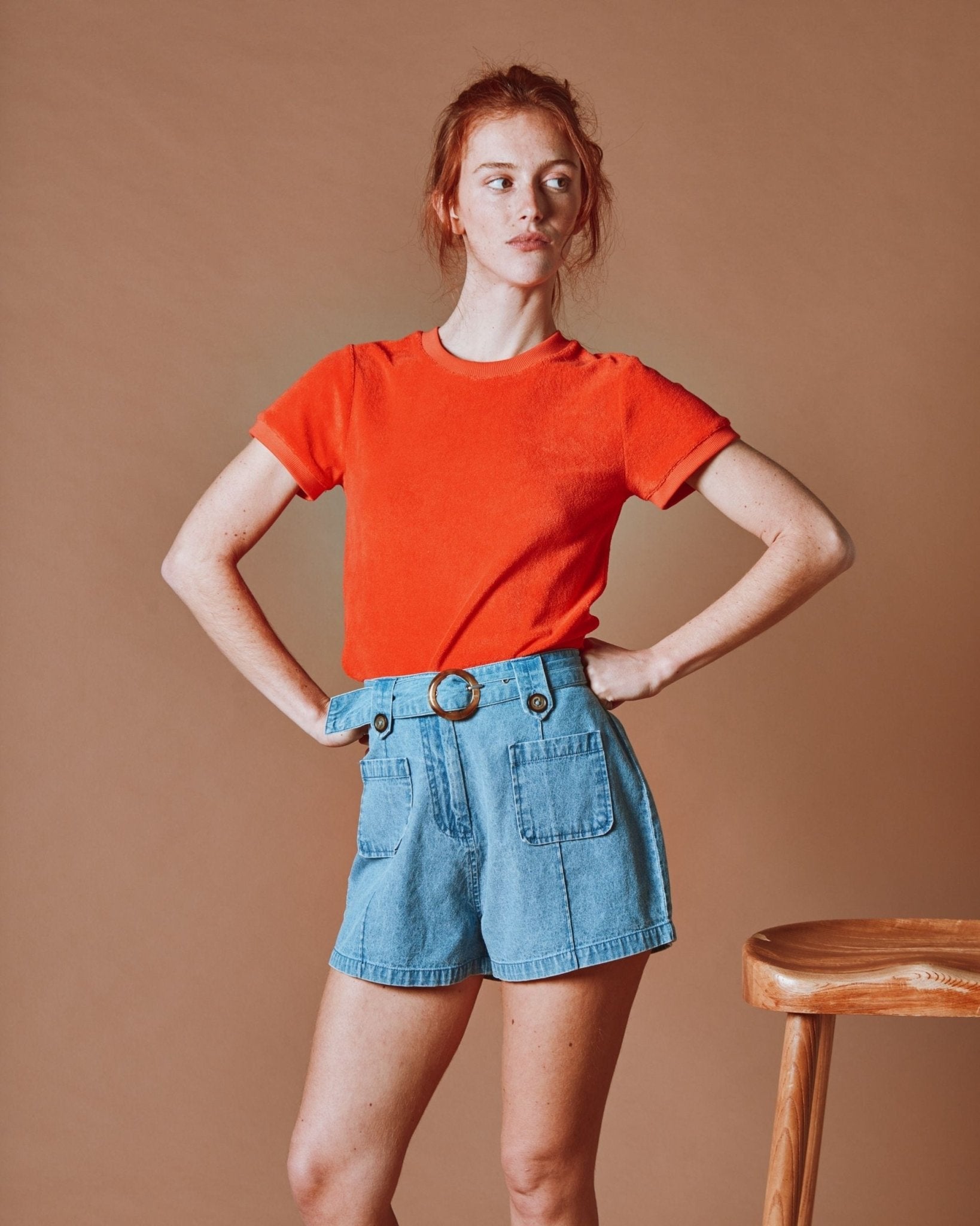 Emile et Ida Short - Boucle denim bleu light Emile et Ida