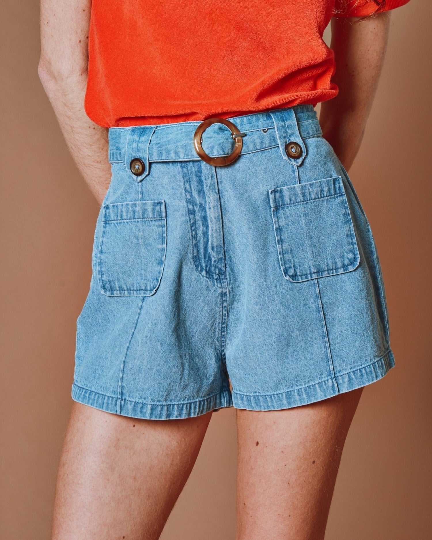 Emile et Ida Short - Boucle denim bleu light Emile et Ida
