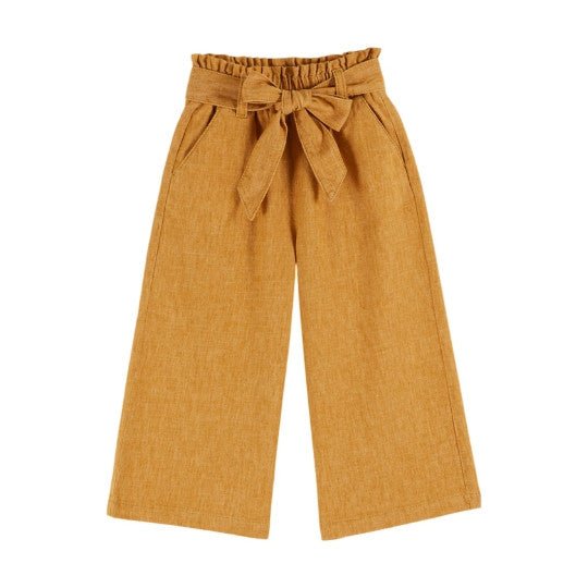 Emile et Ida Tie Waist Wide Leg Cropped Pants – Red Marl Emile et ida