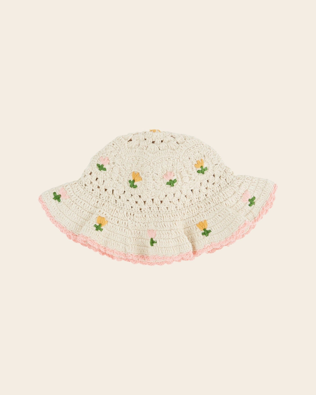 Emile et Ida Tulip Crochet Sun Hat – Girls Summer Bucket Hat Emile et ida