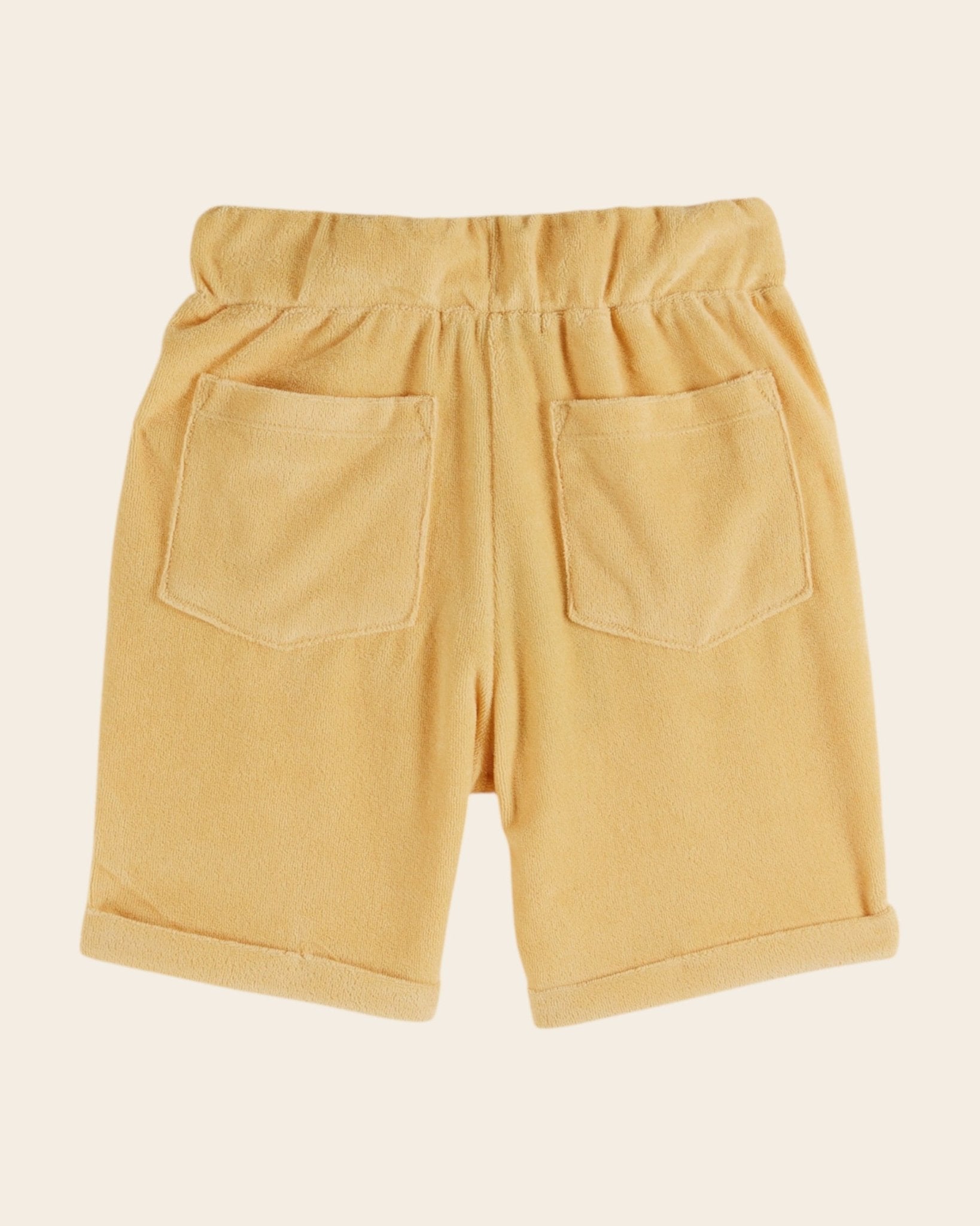 Emile et Ida Yellow Terry Bermuda Shorts – Organic Cotton Kids Shorts Emile et ida