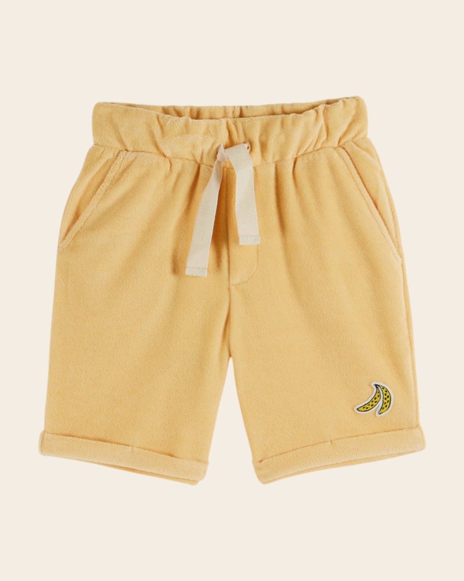 Emile et Ida Yellow Terry Bermuda Shorts – Organic Cotton Kids Shorts Emile et ida