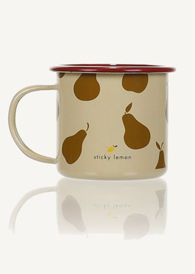 Enamel Mug '‘Acorn Pear Sticky Lemon - enjoykidsus