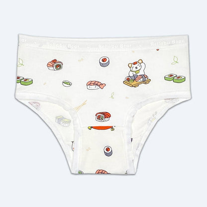 Fall Girl's Bamboo Underwear 7 - Pack Bellabu Bear - enjoykidsus