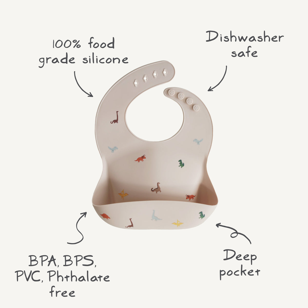Silicone Baby Bib mushie
