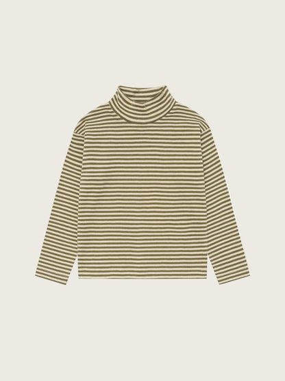 Organic Zoo Fern Stripes Turtle Neck Top image 1