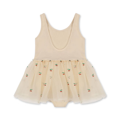 FEYA BALLERINA STRAP DRESS - CHERRY GLITTER Konges Sløjd - enjoykidsus