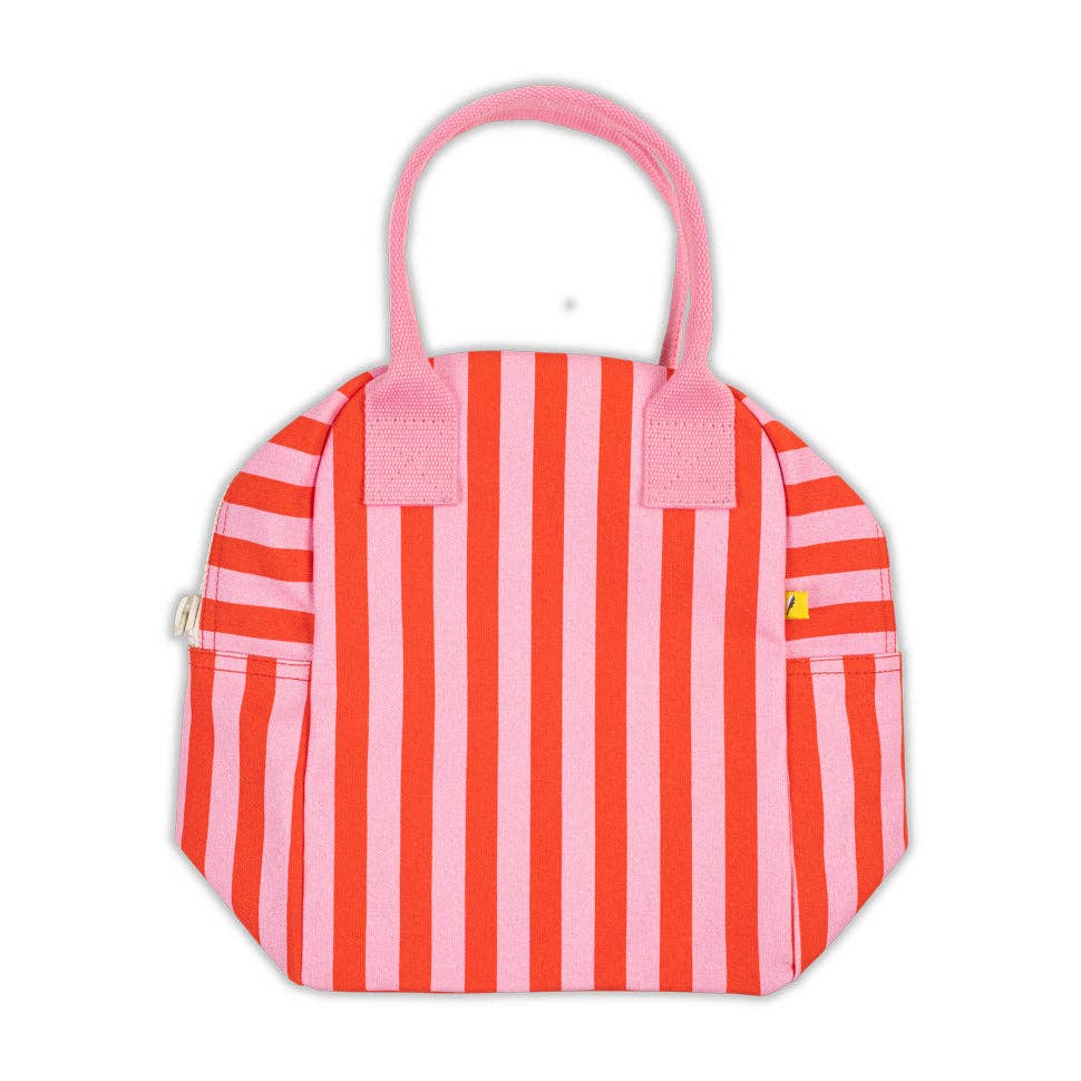 Fluf - Zipper Lunch - Awning Stripe Pink