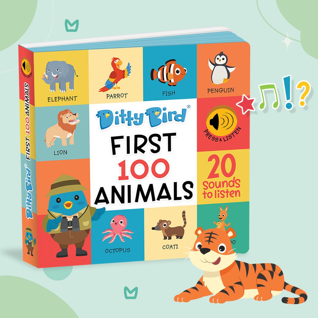 First 100 Animals Ditty Bird - enjoykidsus