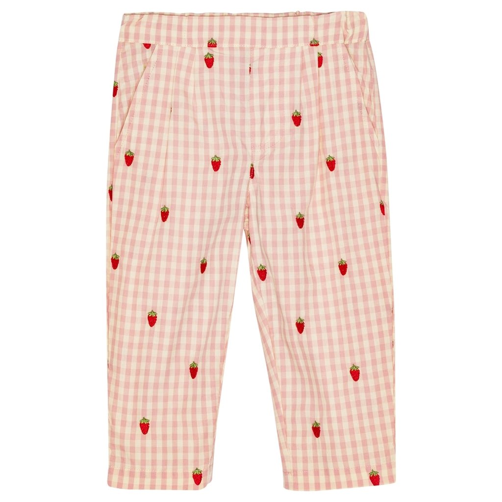 FLOESS Dolly Pants - Pink Berry Gingham Flöss
