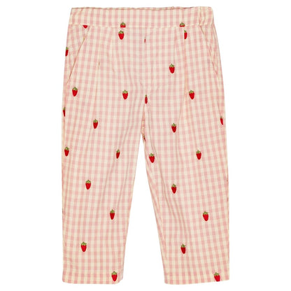 FLOESS Dolly Pants - Pink Berry Gingham Flöss