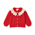 Flöss Dora Cardigan - Poppy Red Glitter product view