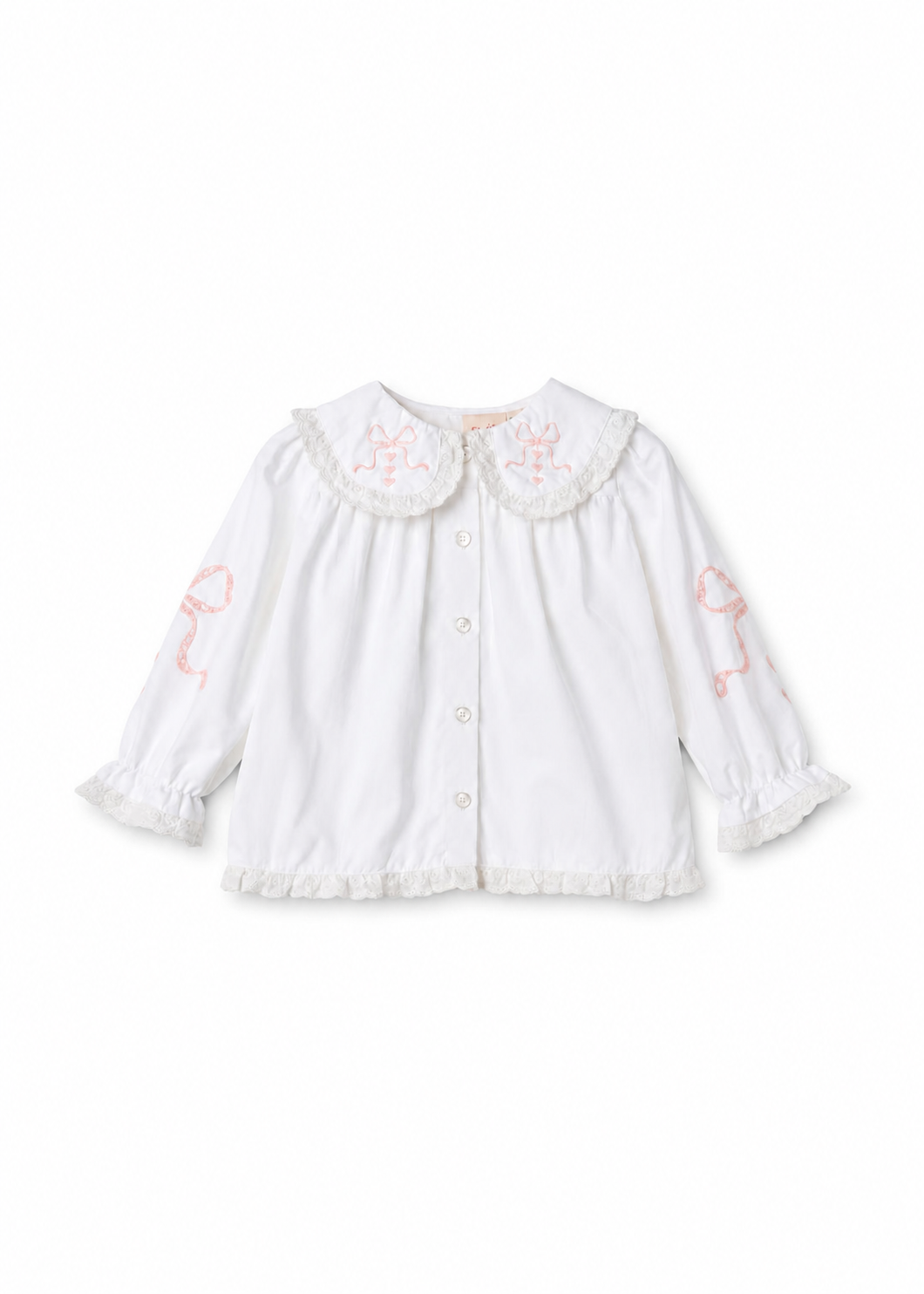 Flöss Emmy Blouse - White — front view
