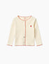 Flöss Flora Pointelle Cardigan - Gentle Cream