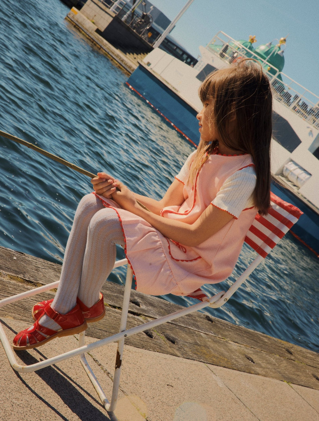 Flöss Flora SS Pointelle Blouse - Gentle Cream Flöss