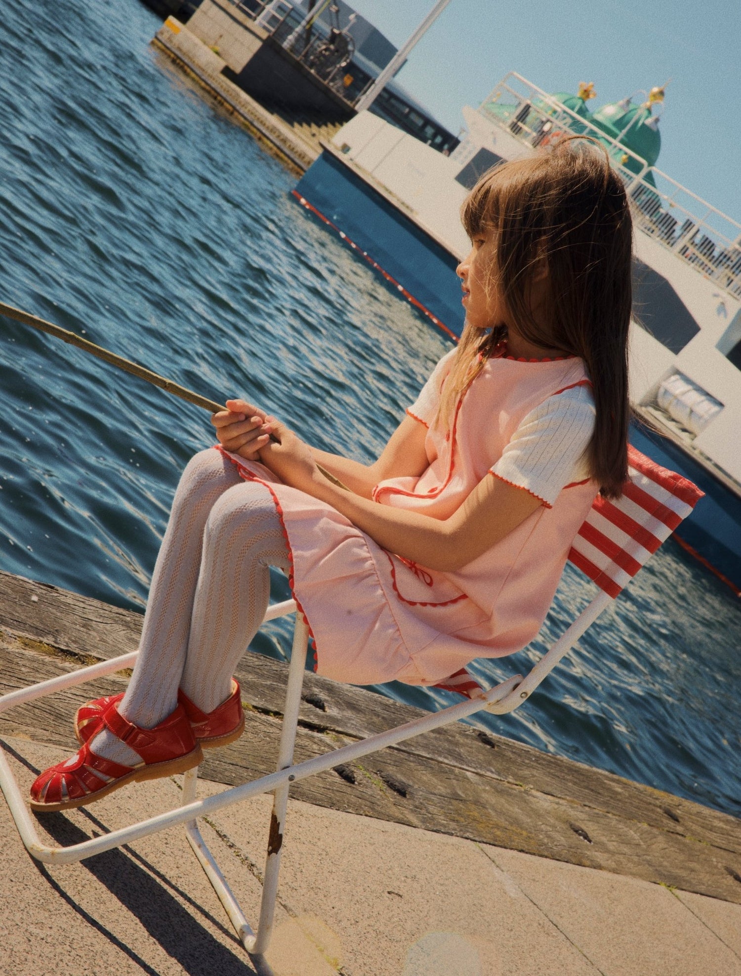 Flöss Flora SS Pointelle Blouse - Gentle Cream Flöss