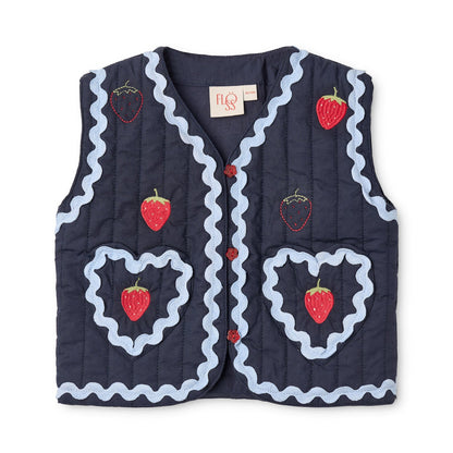 Flöss Hannah Vest in New Navy, front view