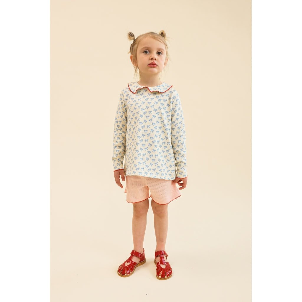 Flöss Ida Blouse - Bright Blue Bow
