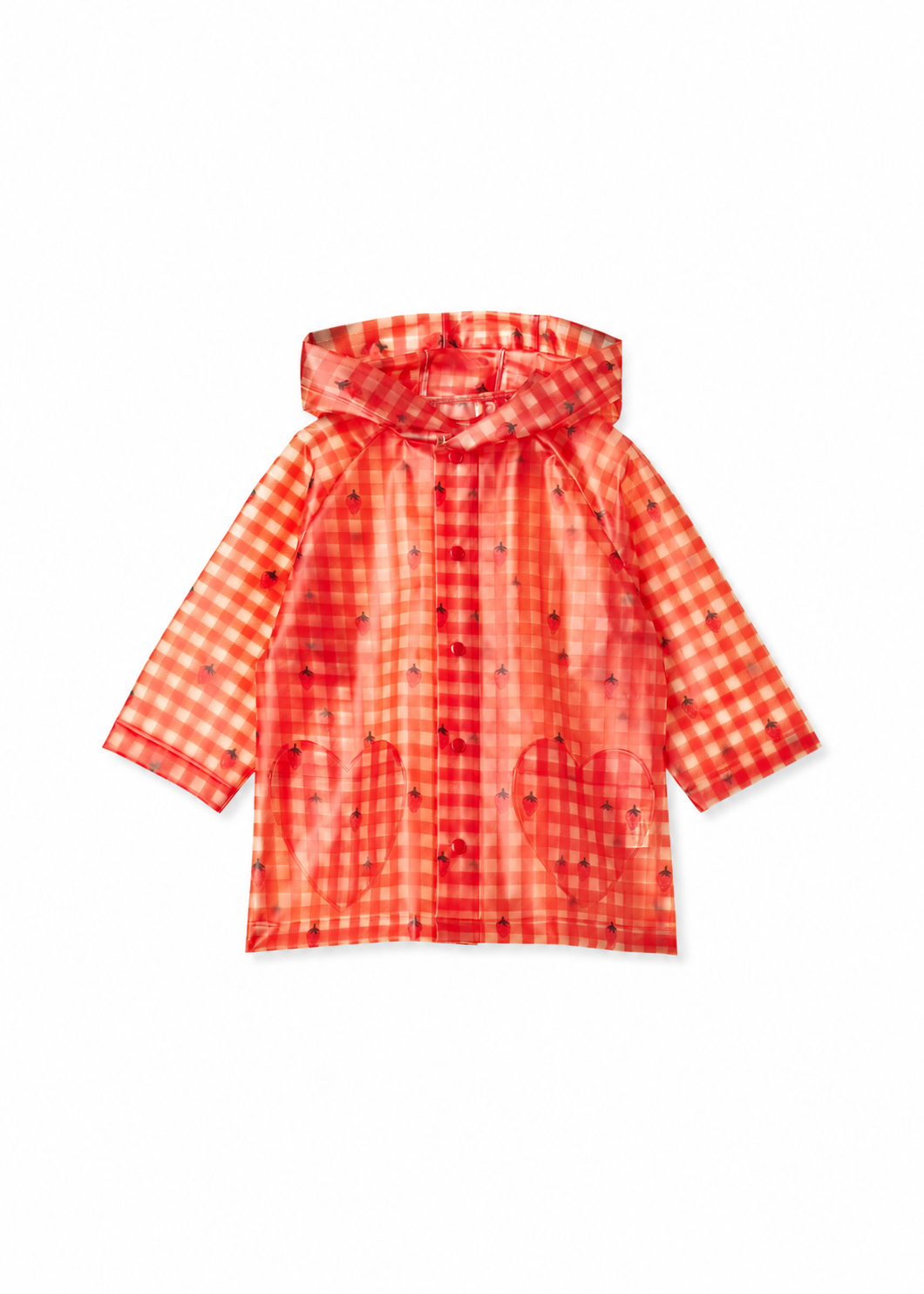 Flöss Iris Gingham Raincoat — front view