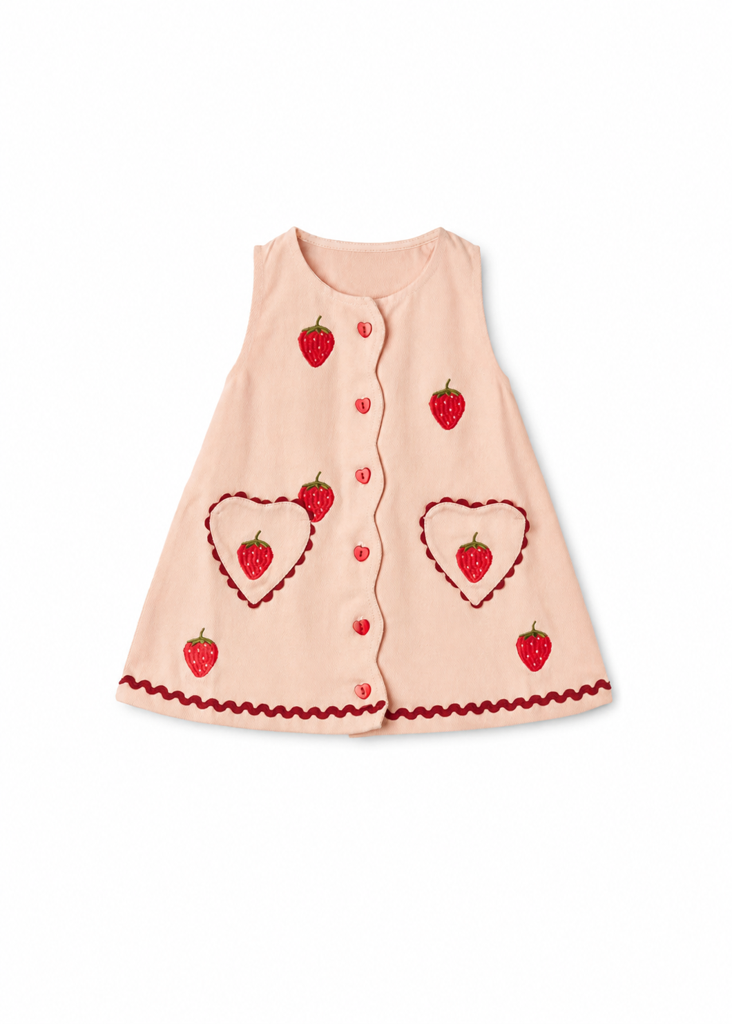 Flöss Melody Dress - Soft Rose — front view
