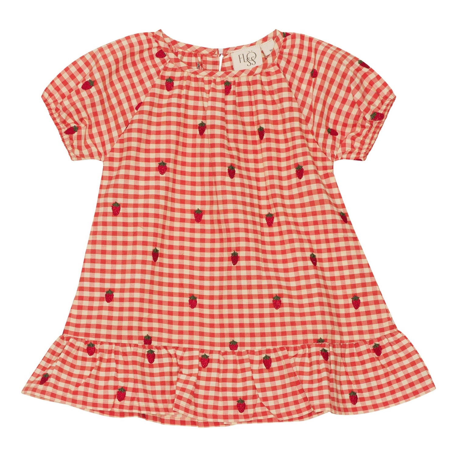 FLOESS Molly Dress - Berry Gingham Flöss