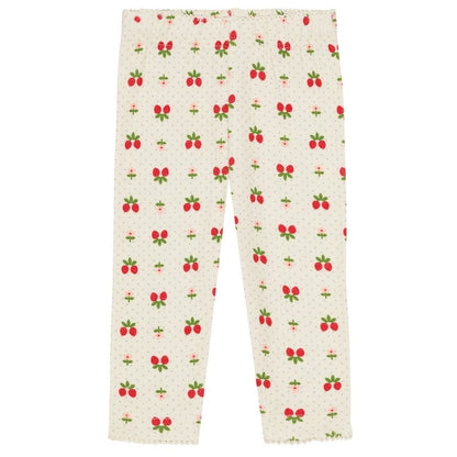 FLOESS Sofia Jersey Basic Leggings - Soft White Berry Flöss