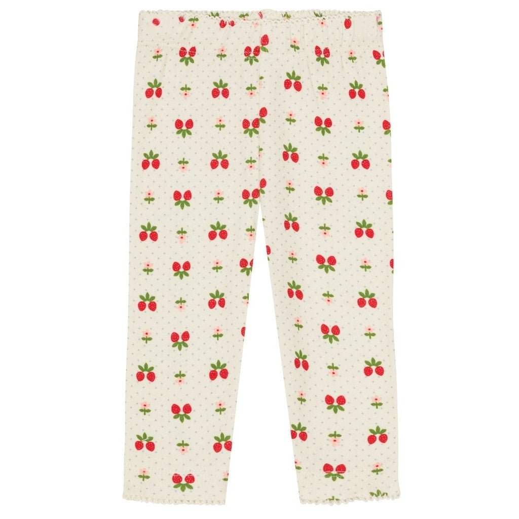 FLOESS Sofia Jersey Basic Leggings - Soft White Berry Flöss