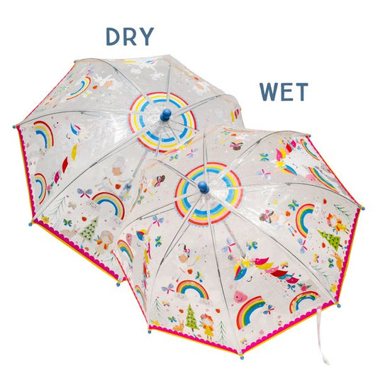 Floss and Rock - Rainbow Fairy Transparent Color Changing Umbrella Floss and Rock - enjoykidsus