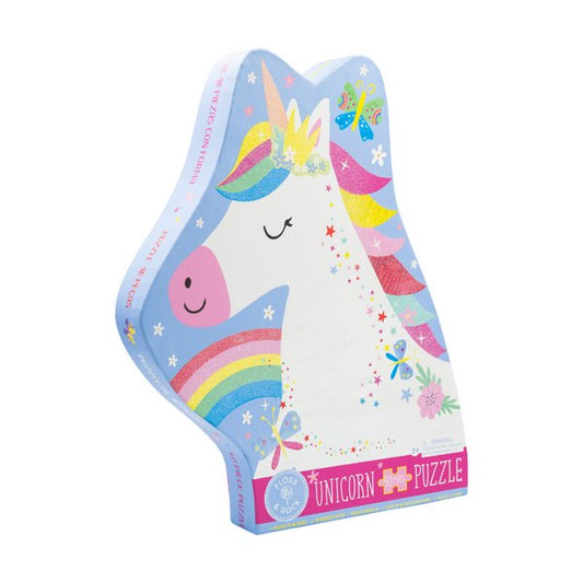 Floss and Rock - Rainbow Unicorn 40pc "Unicorn" Shaped Jigsaw with Shaped Box Floss and Rock - enjoykidsus