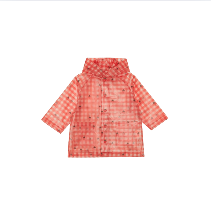 Flöss Caila Raincoat – Berry Gingham Flöss