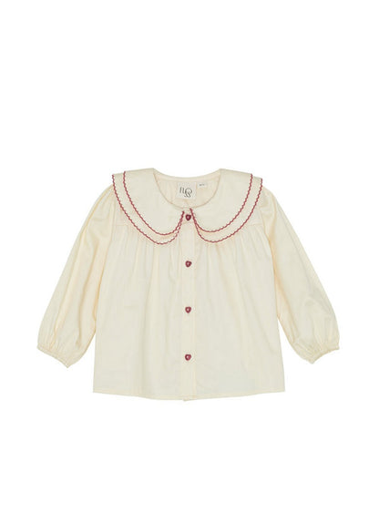Flöss Darling Blouse – Soft White | Kids Holiday Blouse Flöss