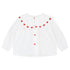 Flöss Ever Blouse – White with Ruby Red Hearts Flöss