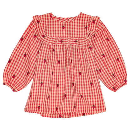 Flöss Molly LS Dress - Berry Gingham Flöss