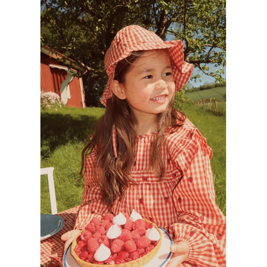 Flöss Molly LS Dress - Berry Gingham Flöss