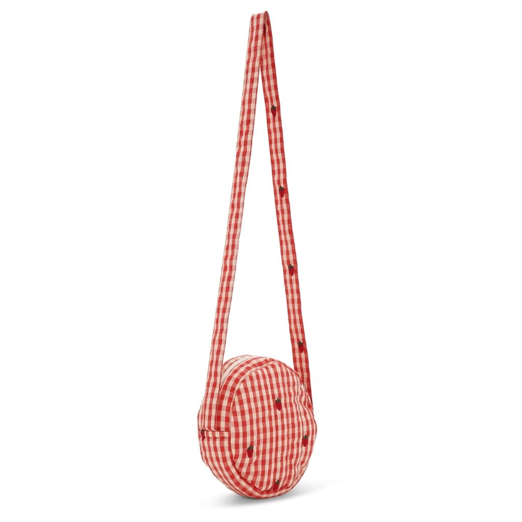 Flöss Molly Mini Shoulder Bag – Pink Berry Gingham Flöss