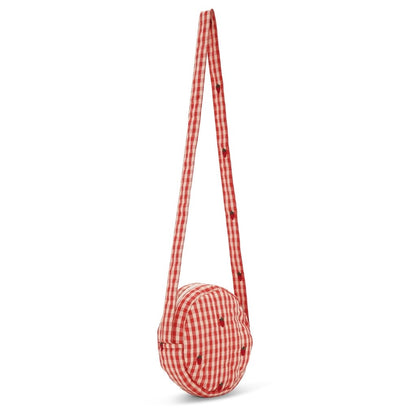 Flöss Molly Mini Shoulder Bag – Pink Berry Gingham Flöss