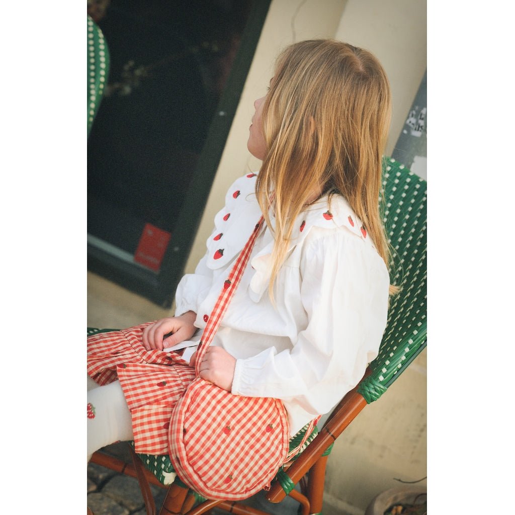Flöss Molly Mini Shoulder Bag – Pink Berry Gingham Flöss