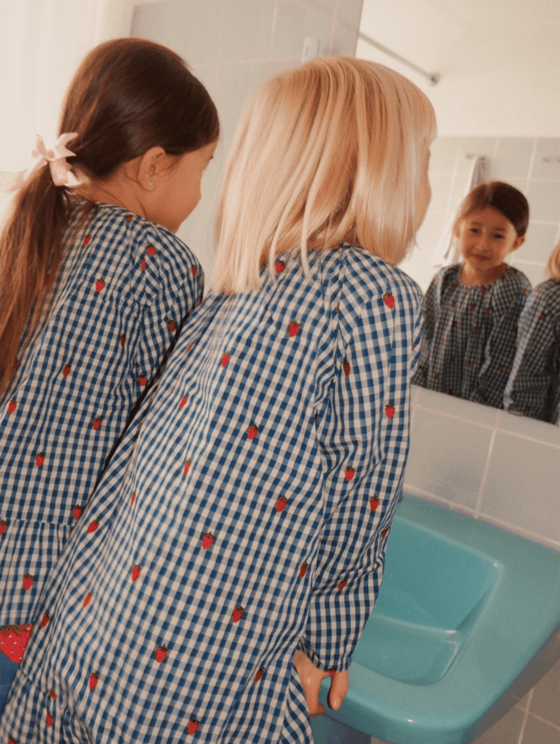 Flöss Nolly LS ON Dress - Berry Blue Check Flöss